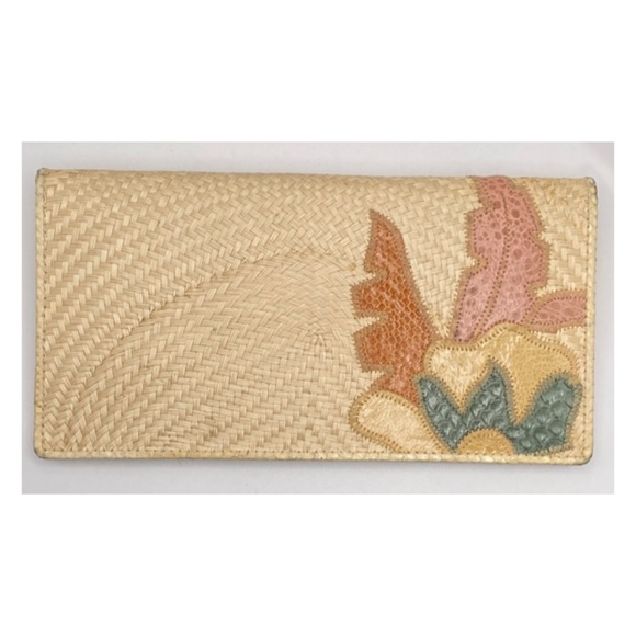 Cora Jacobs vintage wallet purse woven fabric - Picture 7 of 8